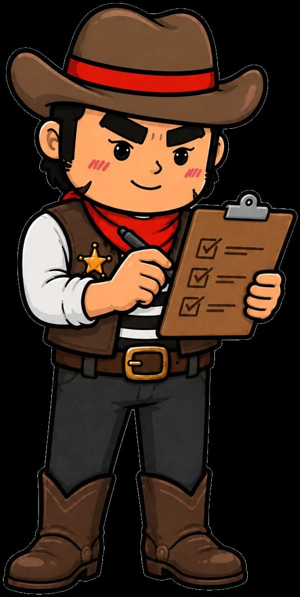 Maskot Hunter Boom membuat semakan kualiti
